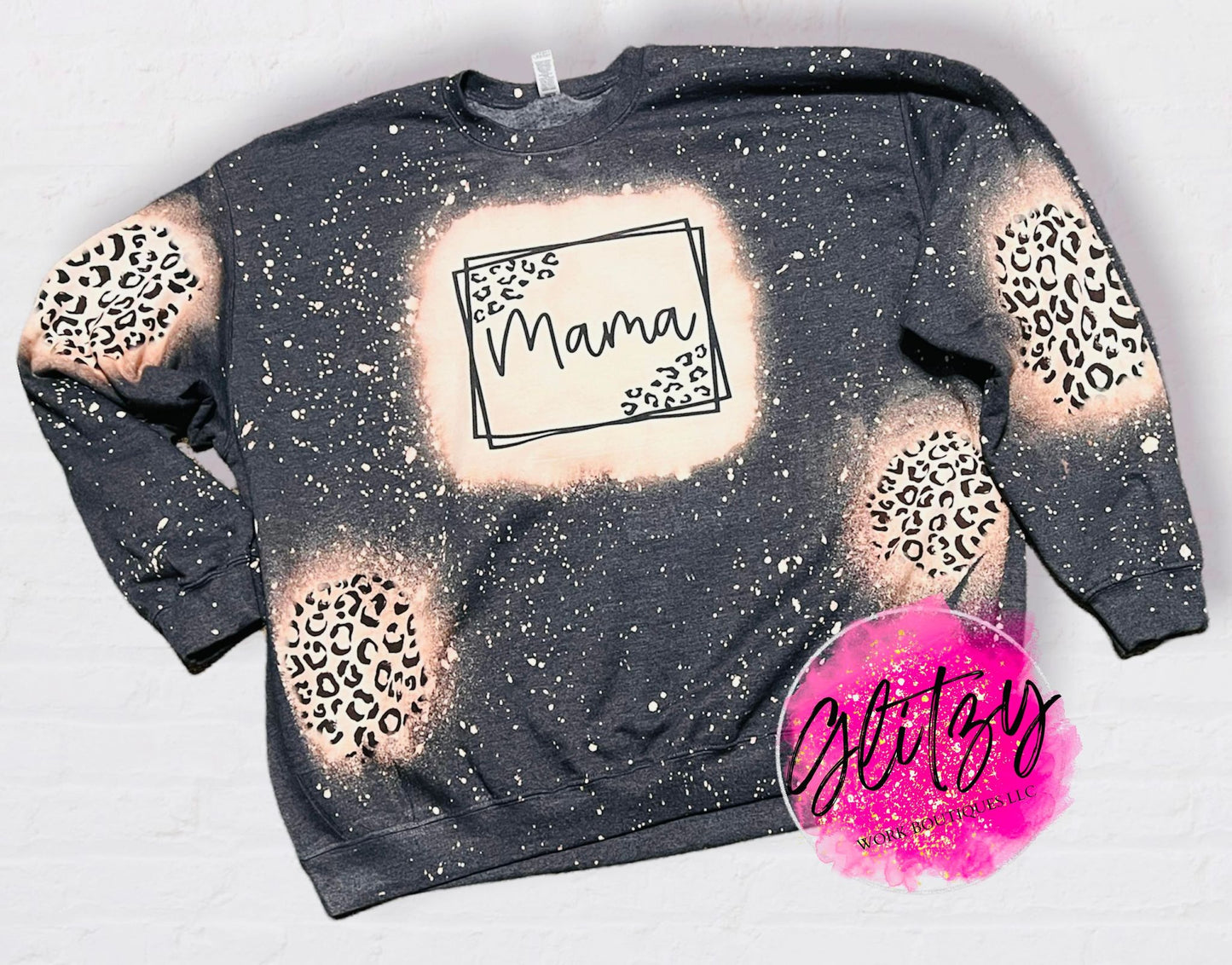 MAMA Leopard Crewneck Sweatshirt