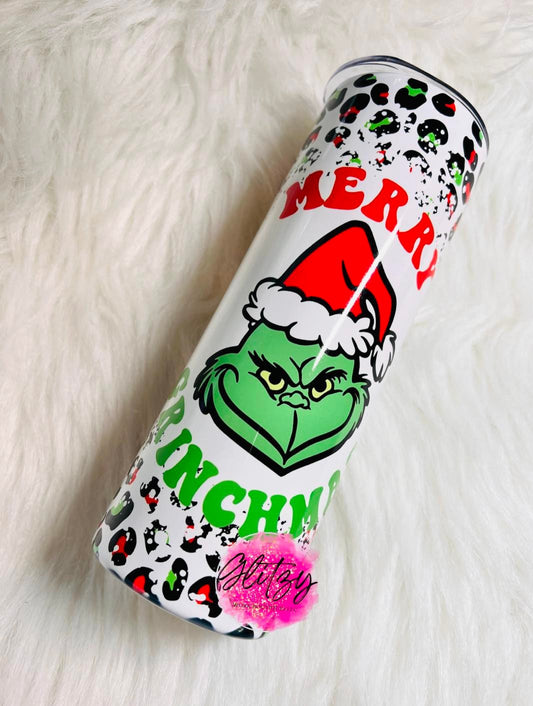 MERRY GRINCHMAS Leopard 20oz Tumbler