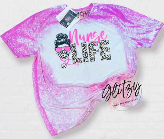 Nurse Life Bleached Tee