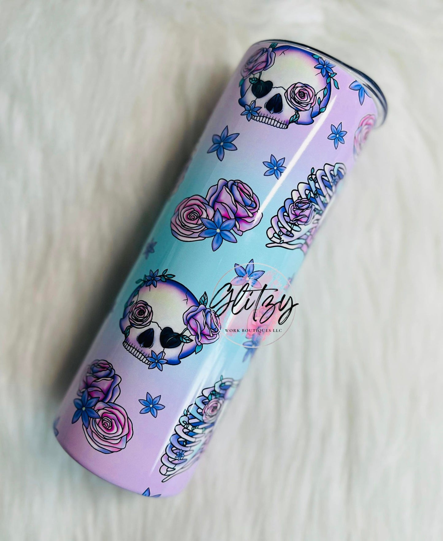 Pastel Skelly & Ribs 20oz Tumbler