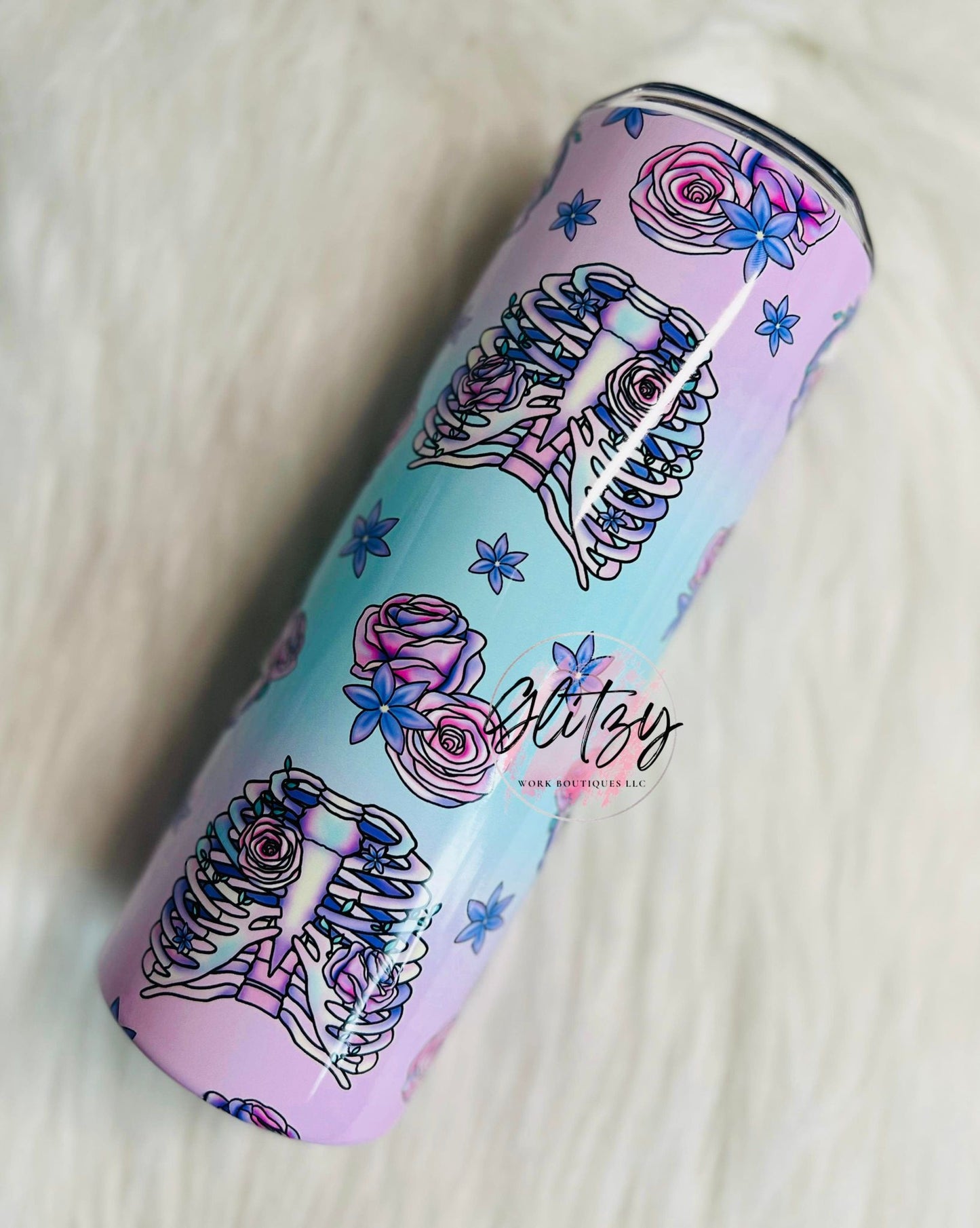 Pastel Skelly & Ribs 20oz Tumbler