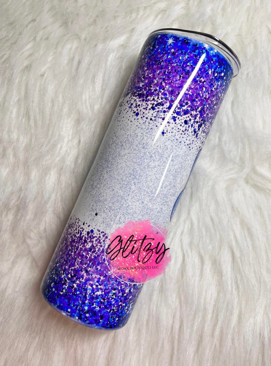 Peace Love Turtles Glittered 20oz Tumbler