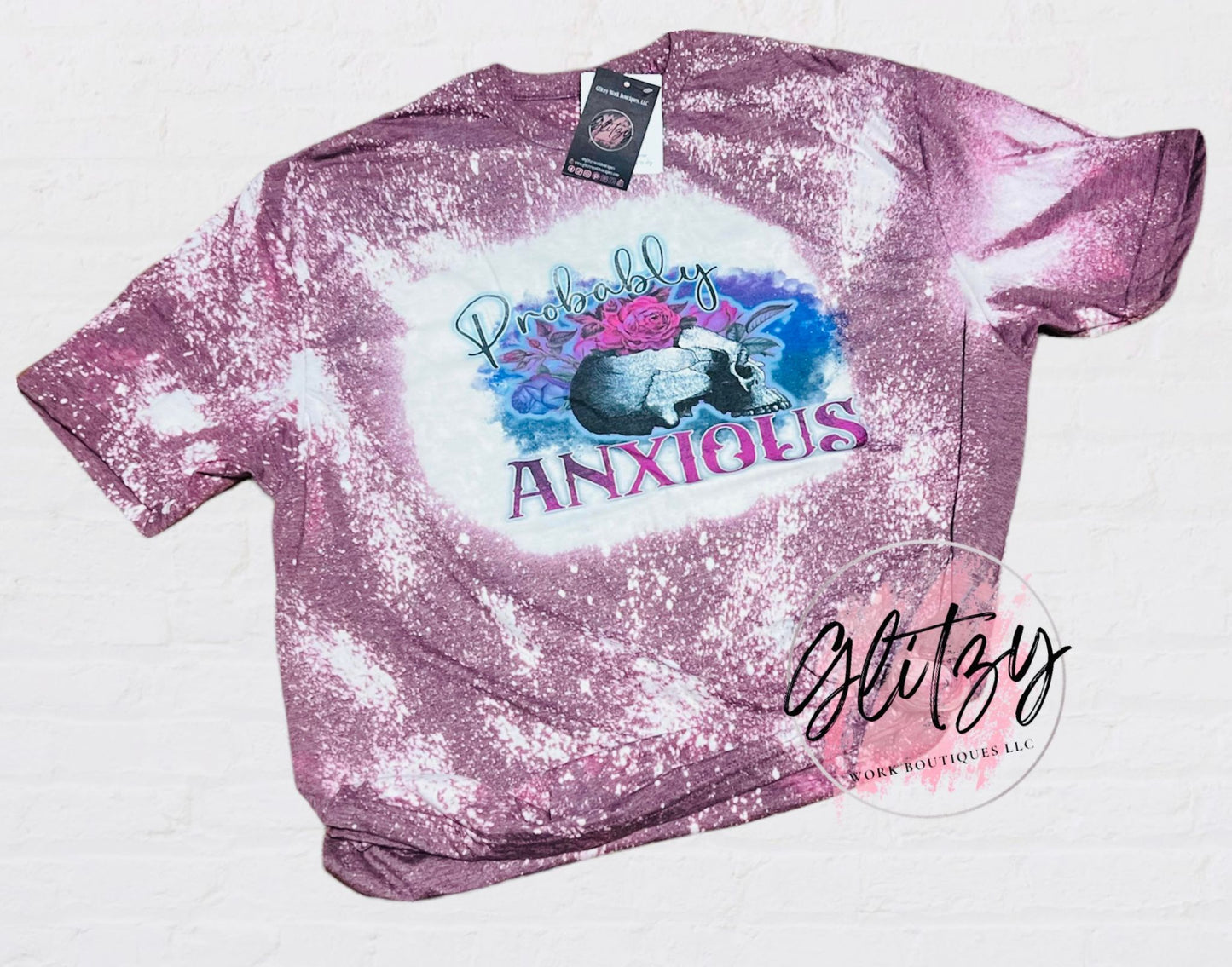 Probably Anxious Bleached Tee