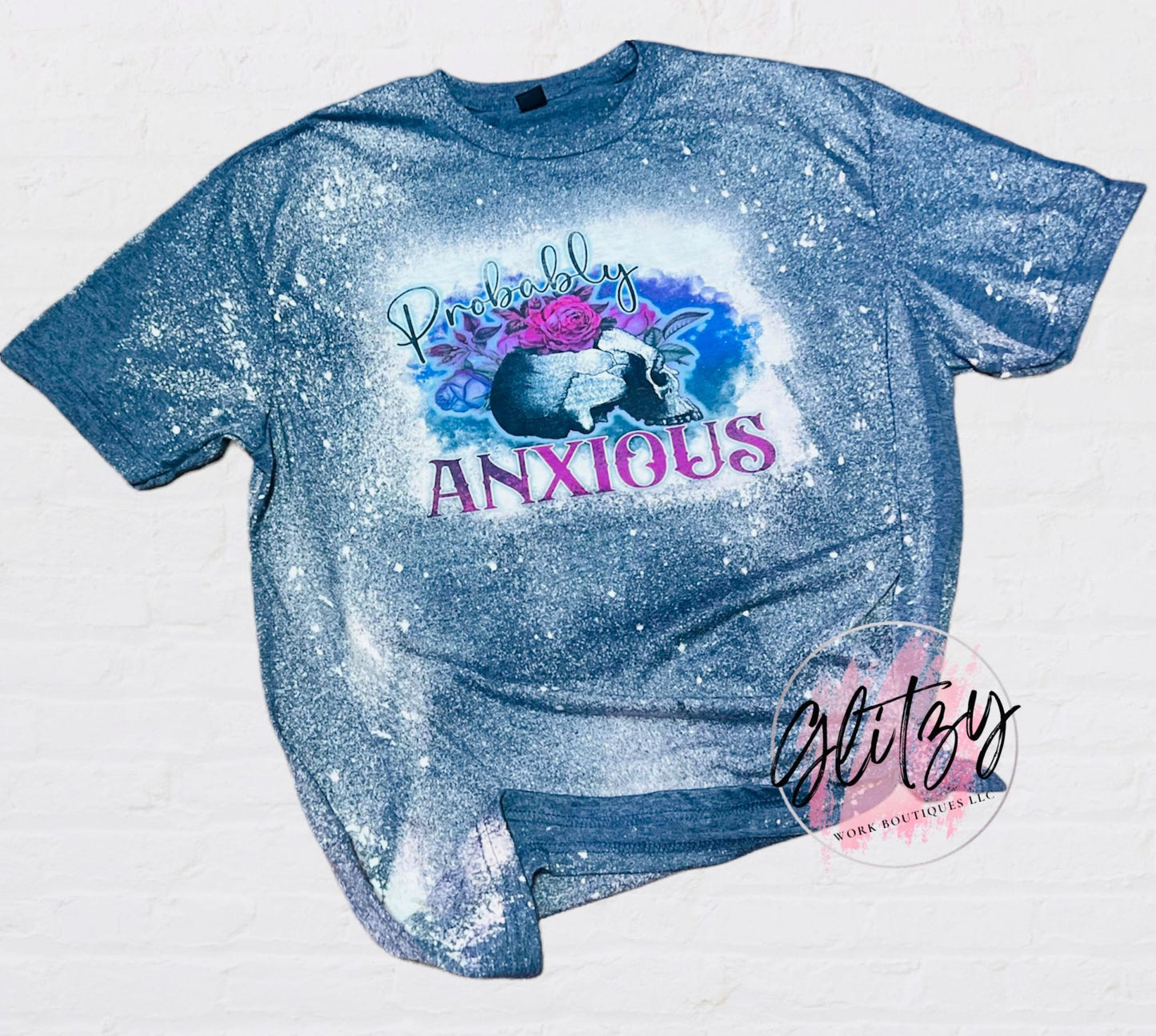 Probably Anxious Bleached Tee