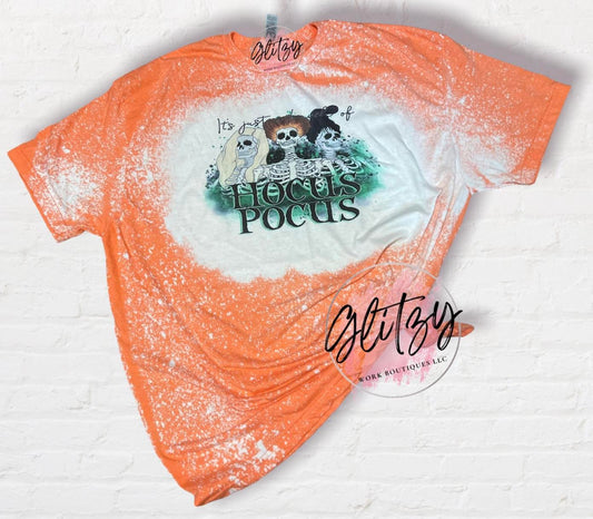 Skellies It's Just a Bunch of HOCUS POCUS Bleached Tee