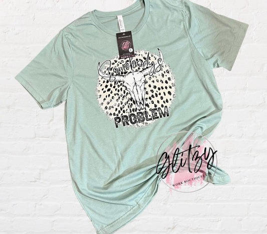 Somebody's Problem Leopard Graphic Tee