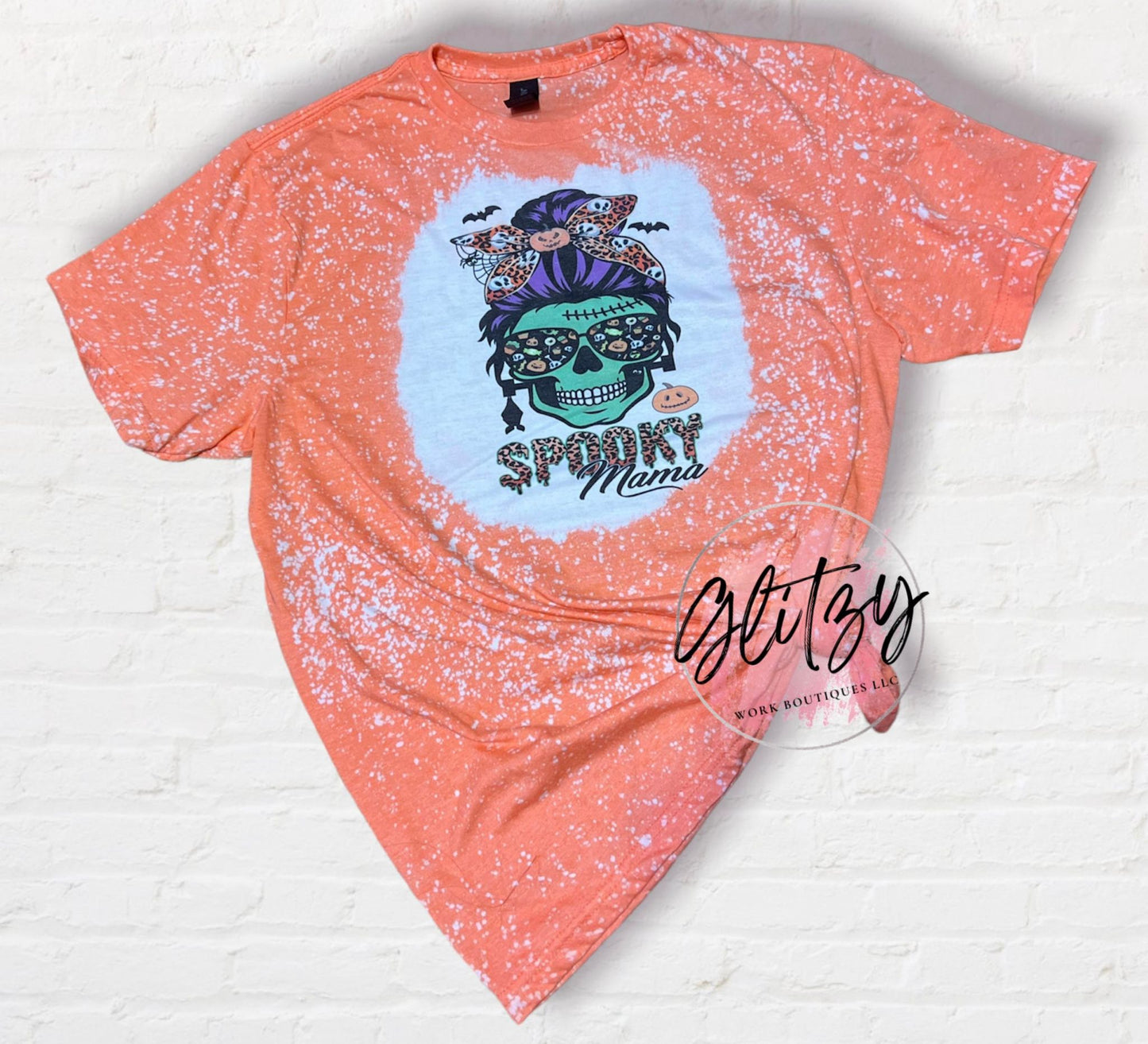 Spooky Mama Bleached Tee