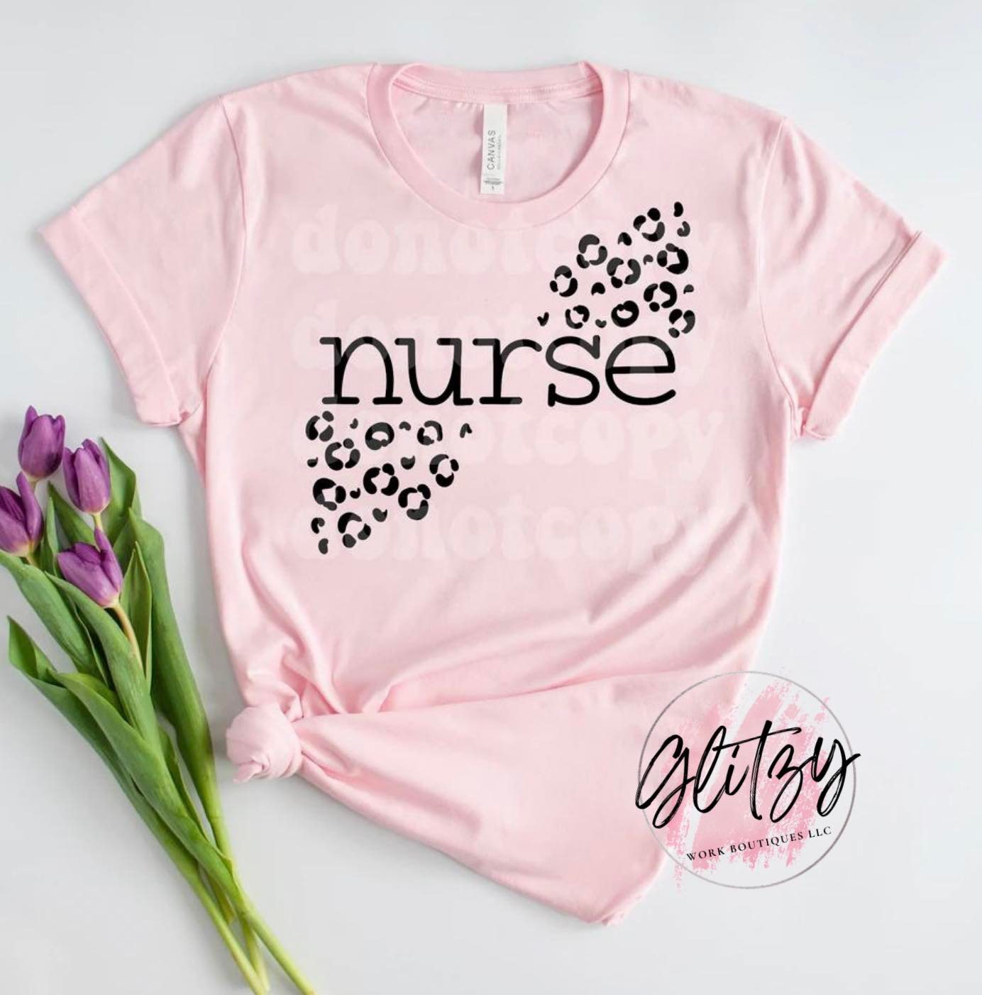 Leopard nurse Graphic Tee