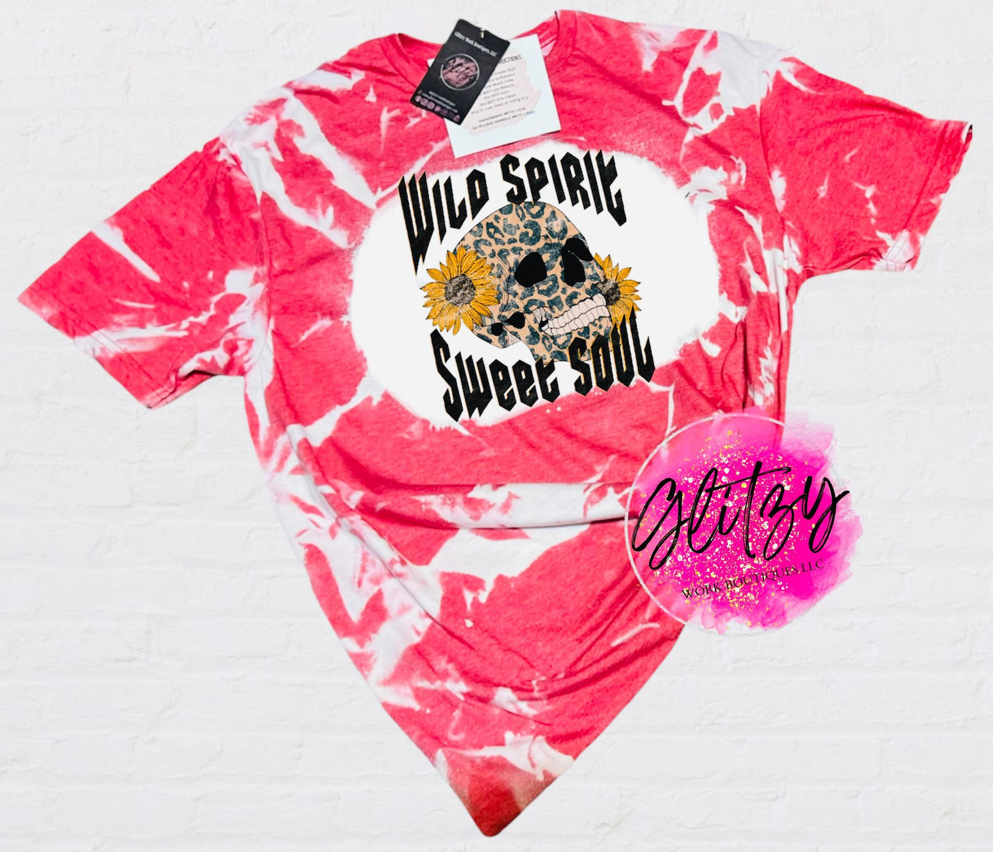 WILD SPIRIT SWEET SOUL Bleached Tee