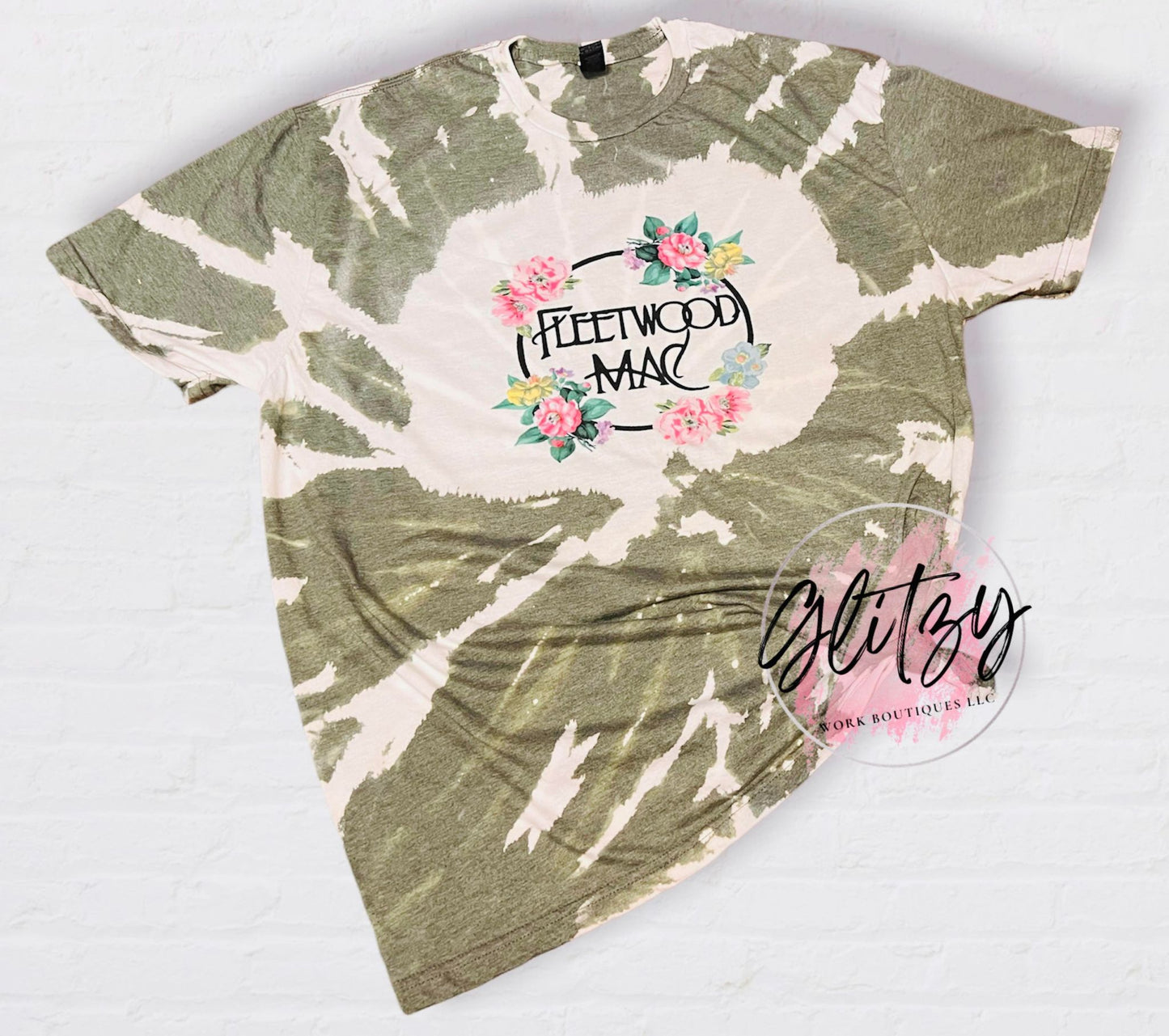 FLEETWOOD MAC Floral Bleached Tee