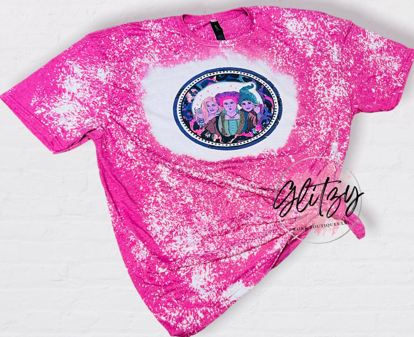 HOCUS POCUS PINK Bleached Tee