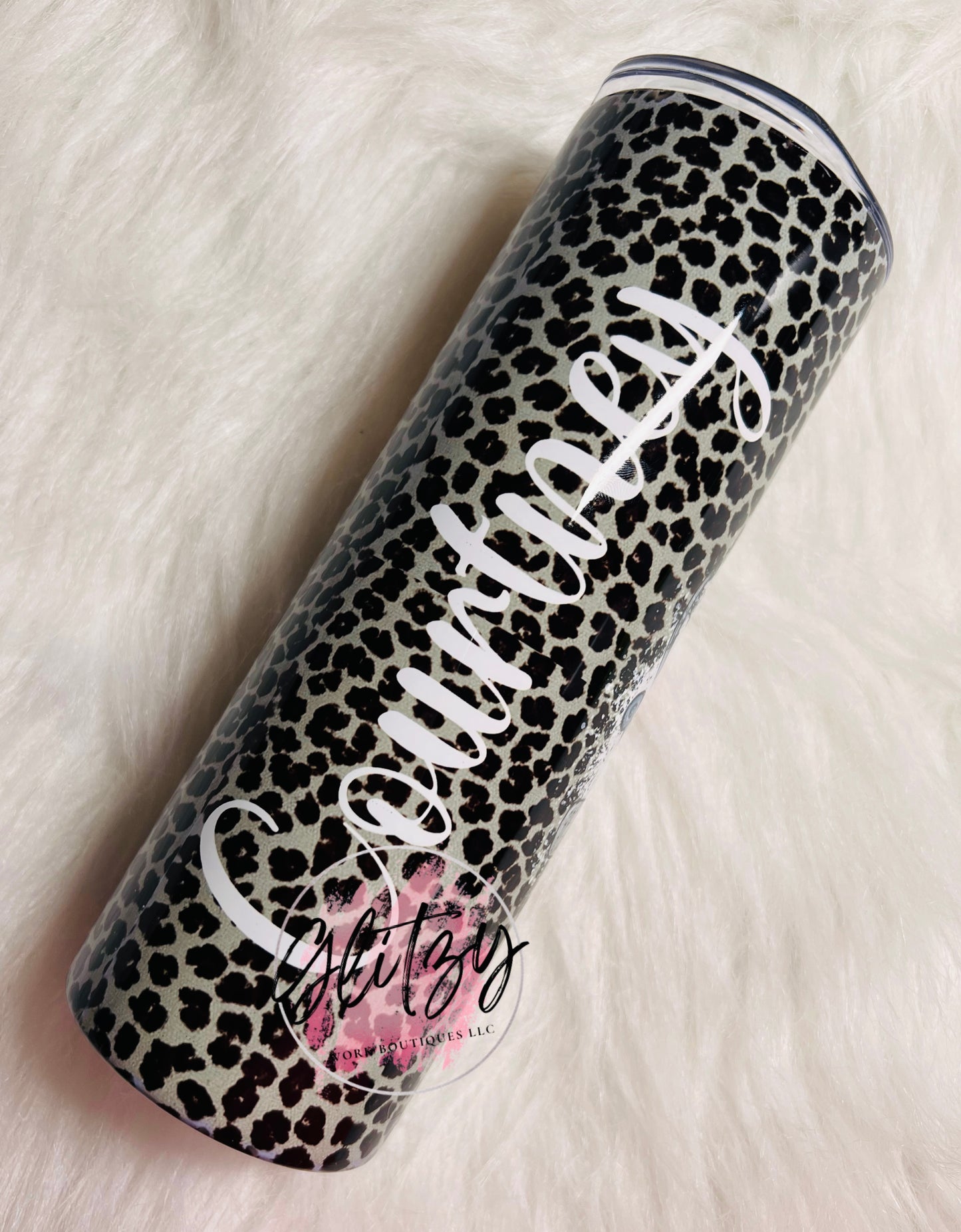 She works willingly with her hands Leopard 20oz Tumbler