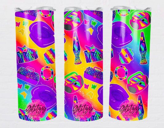 Rainbow 90's Things 20oz Tumbler