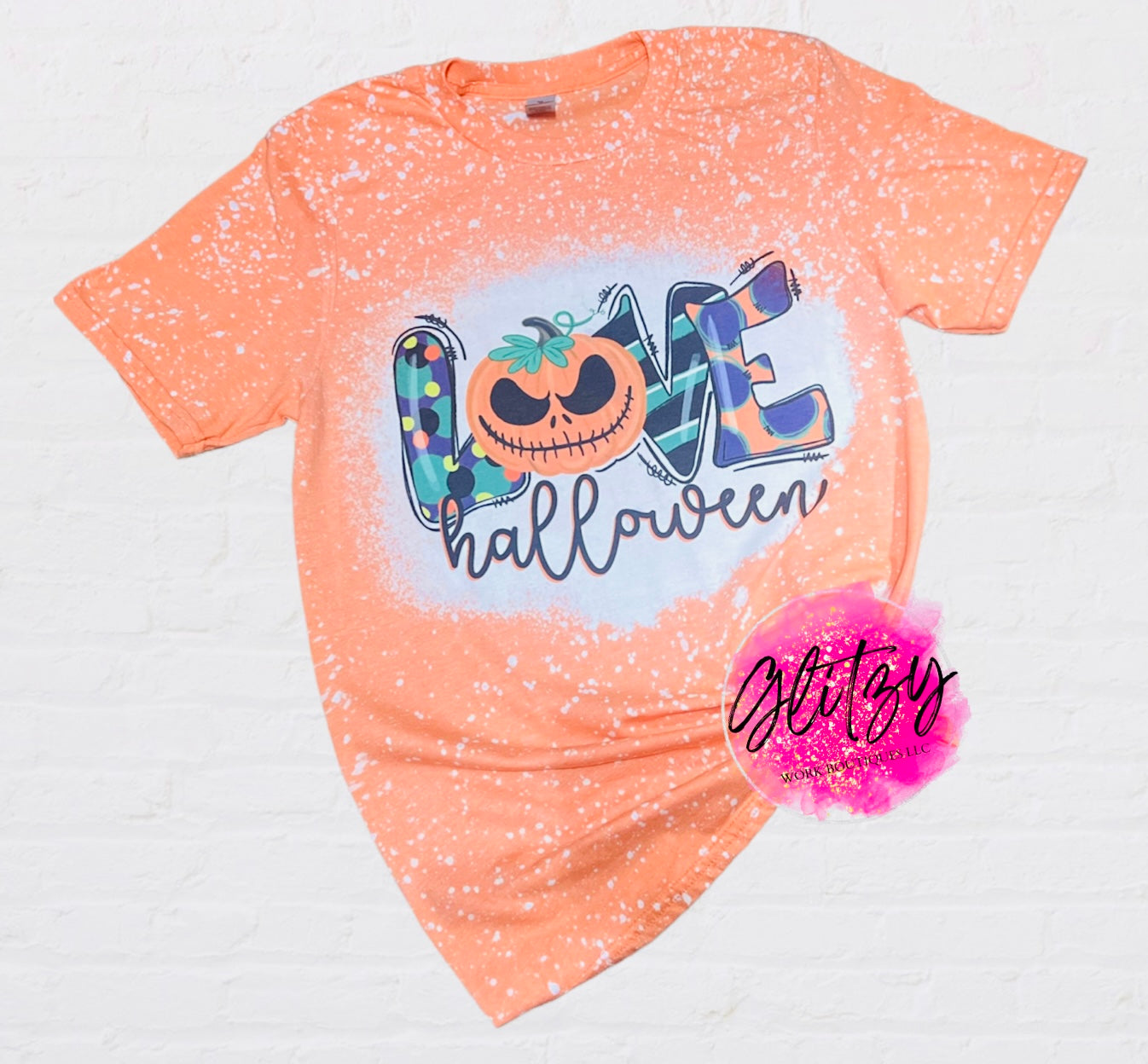 LOVE Halloween Bleached Tee