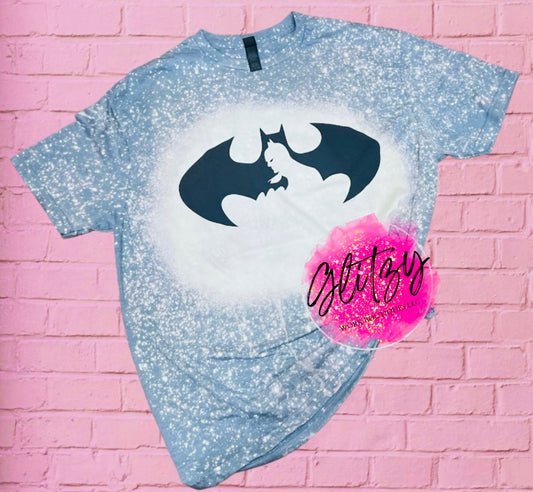 Black Bat Bleached Tee