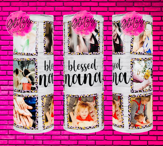 BLESSED NANA PERSONALIZED PHOTO TUMBLER