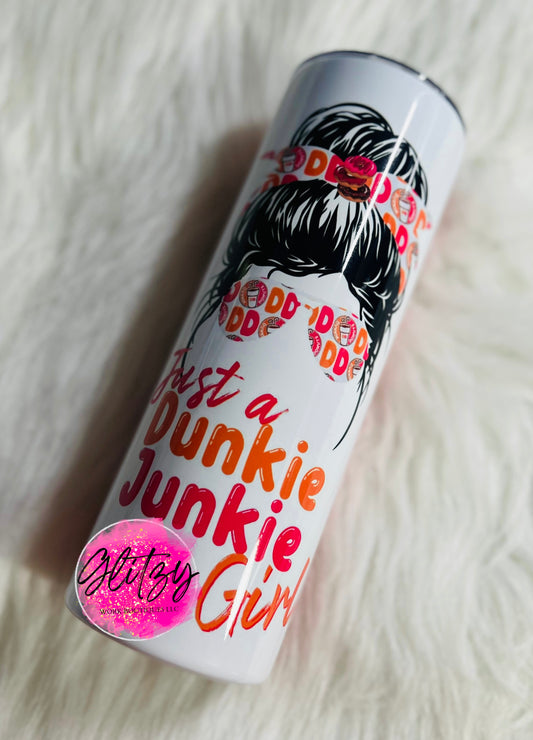 Just a Dunkie Junkie Girl Tumbler