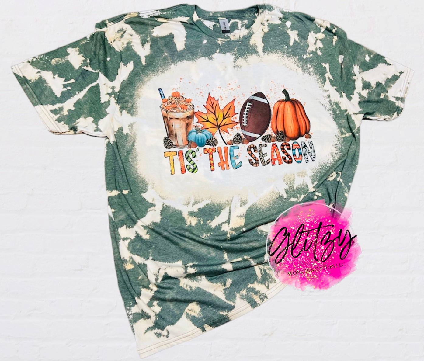 TIS THE SEASON Bleached Tee