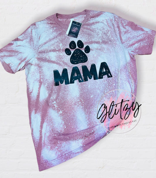 Dog Mama Bleached Tee