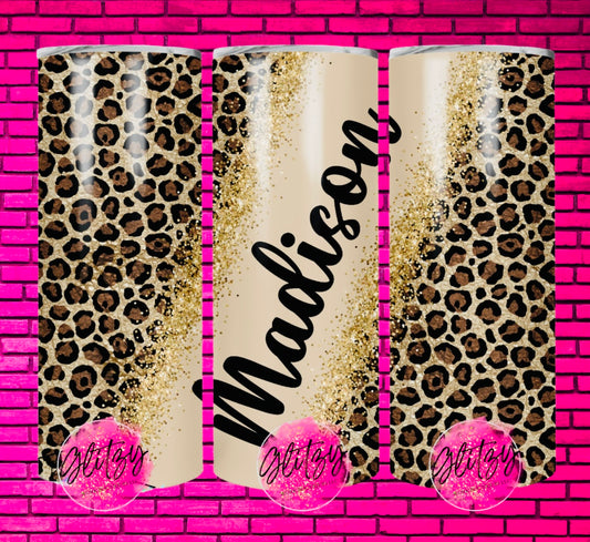 LEOPARD PERSONALIZED TUMBLER