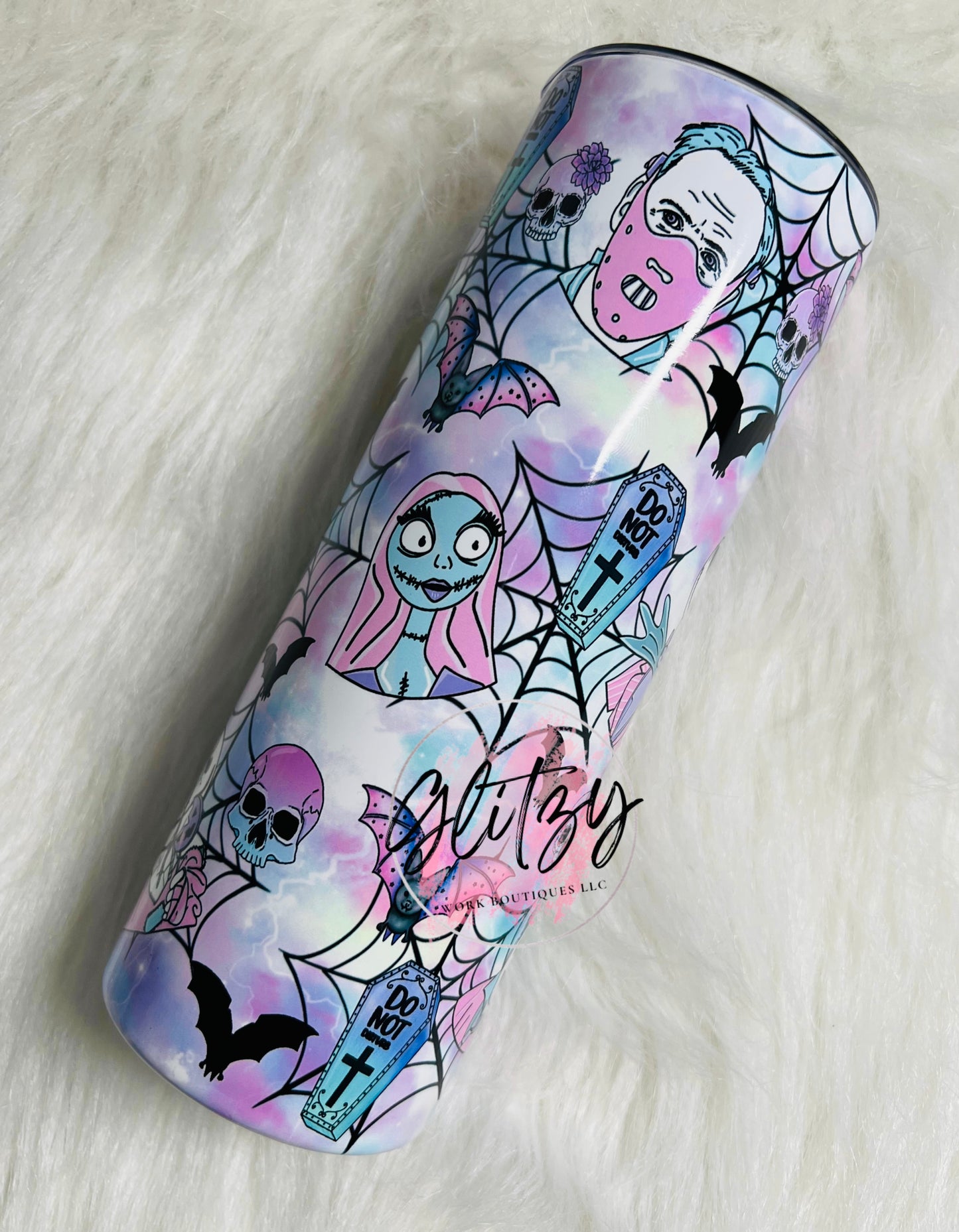 Pastel Character Horror Tumbler