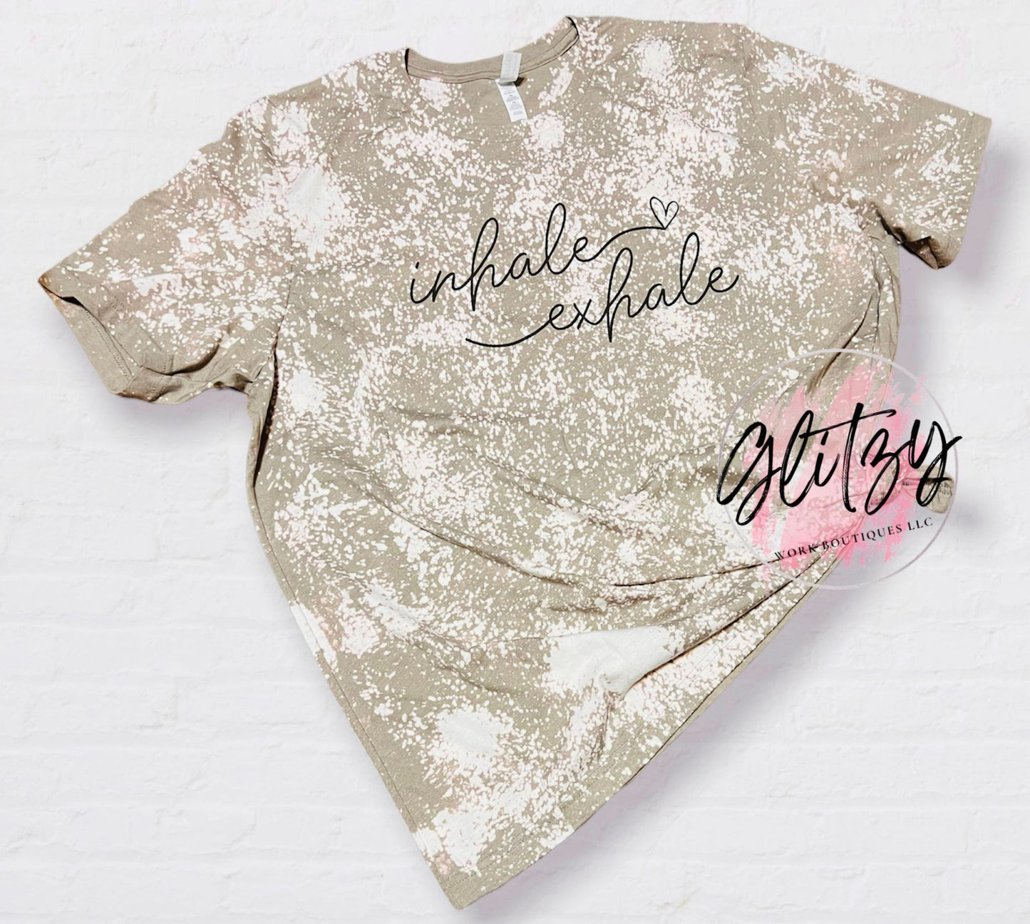 inhale exhale Bleached Tee