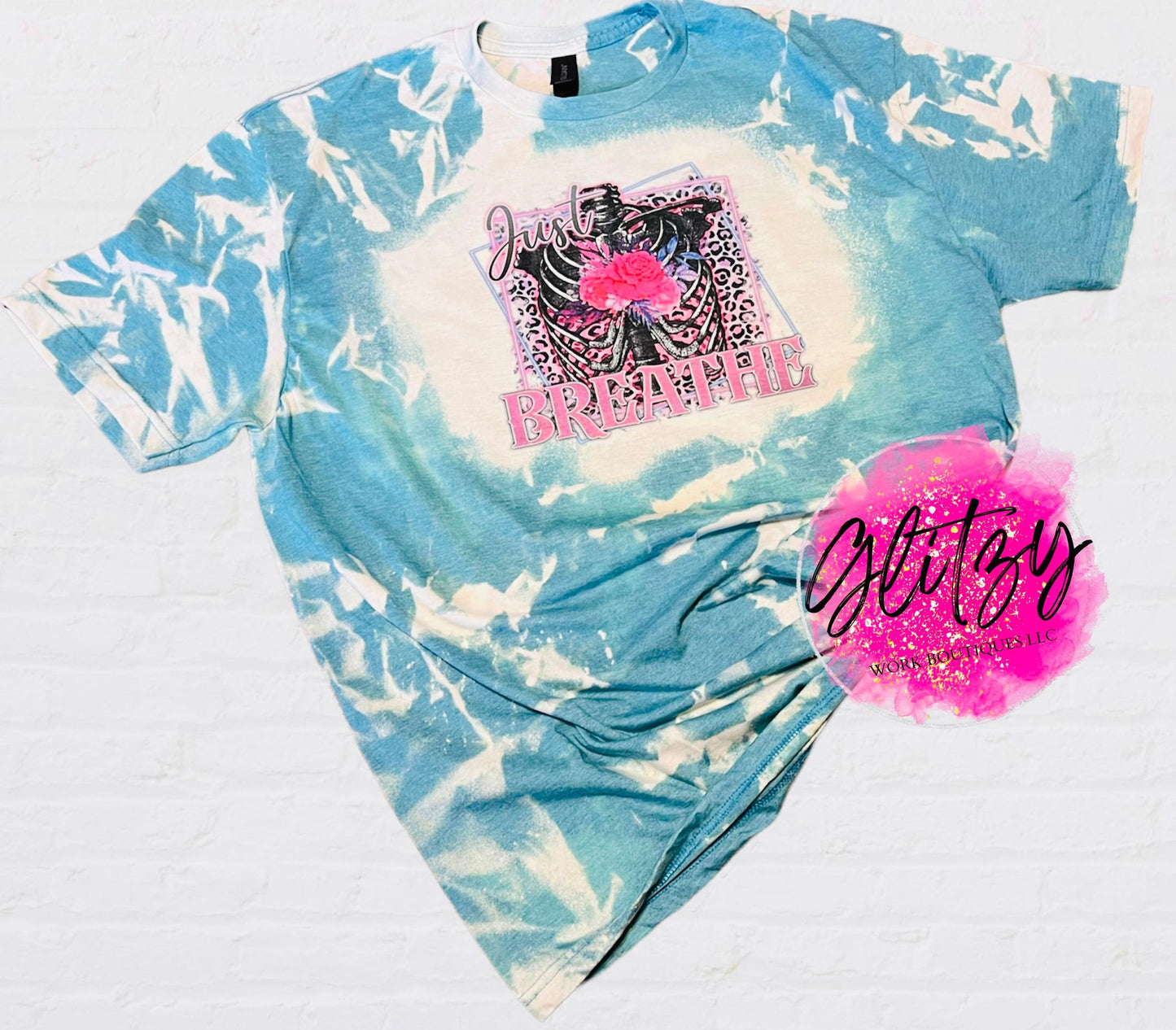 Just BREATHE Bleached Tee