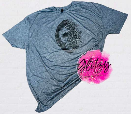 Floral Michael Myers Graphic Tee